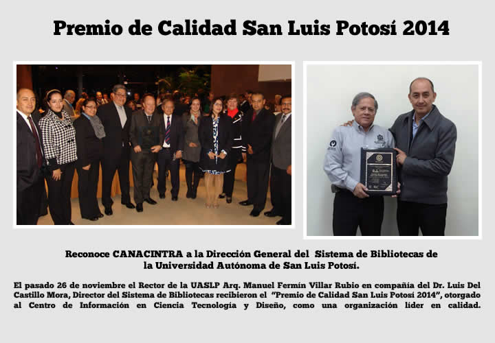 Premio de calidad San Luis Potosí 2014